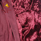 china factory weft knitted velvet/velour/crush velvet for garment and chair cover